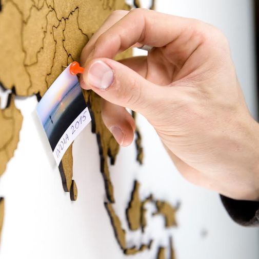 Пазл Карта мира True Puzzle Base Деревянные детали