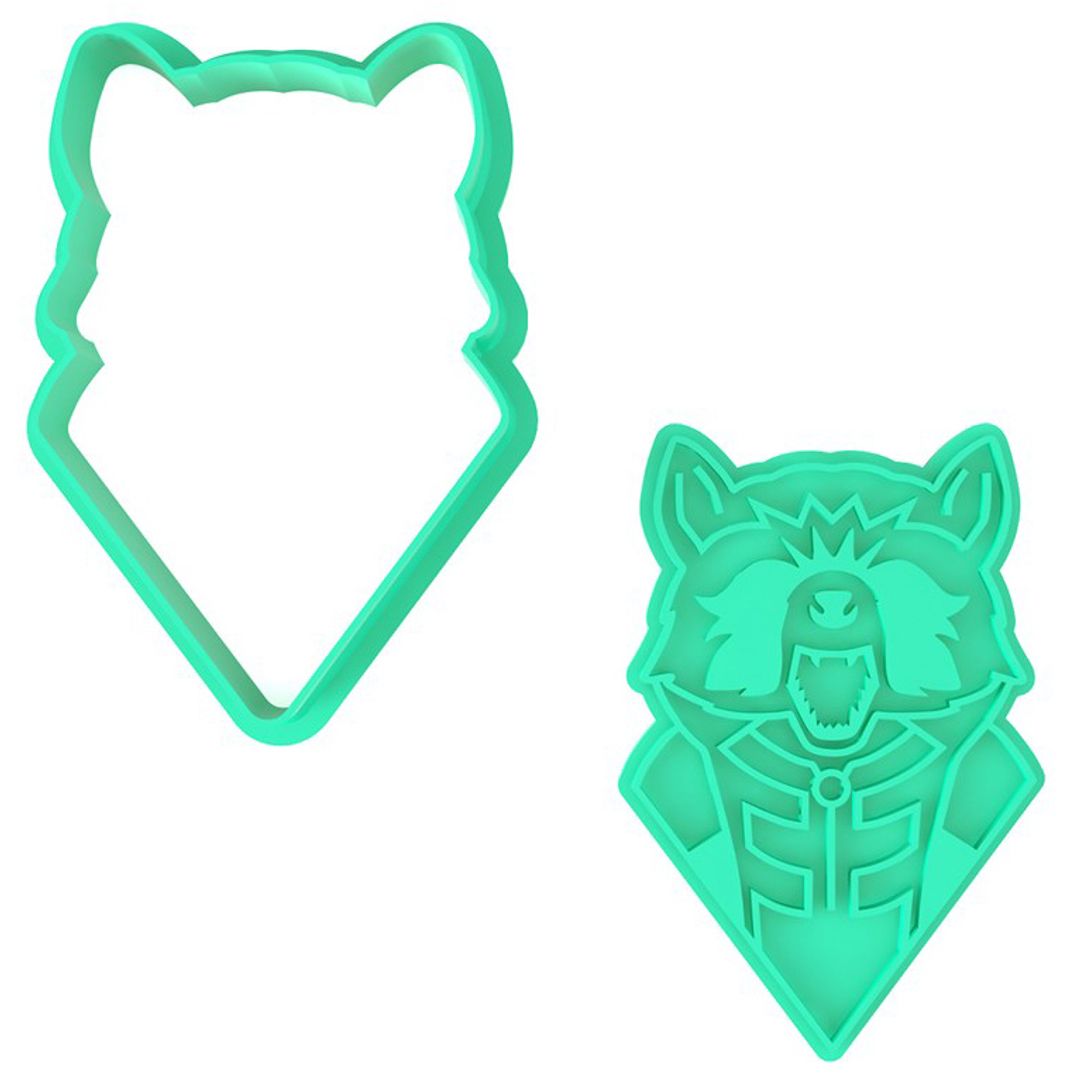 Форма для печенья Стражи Галактики Ракета Форма для печенья Стражи Галактики Ракета