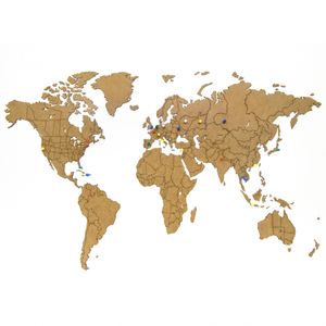 Декоративная Карта мира Wall Decoration Brown