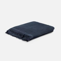 Плед вафельный Elenglect (темно-серый)