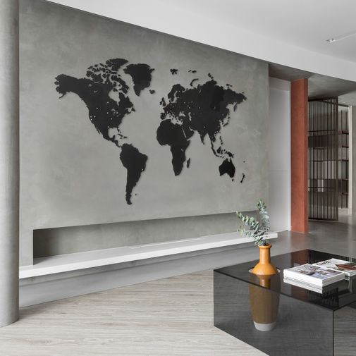 Декоративная Карта мира Wall Decoration Black GIANT