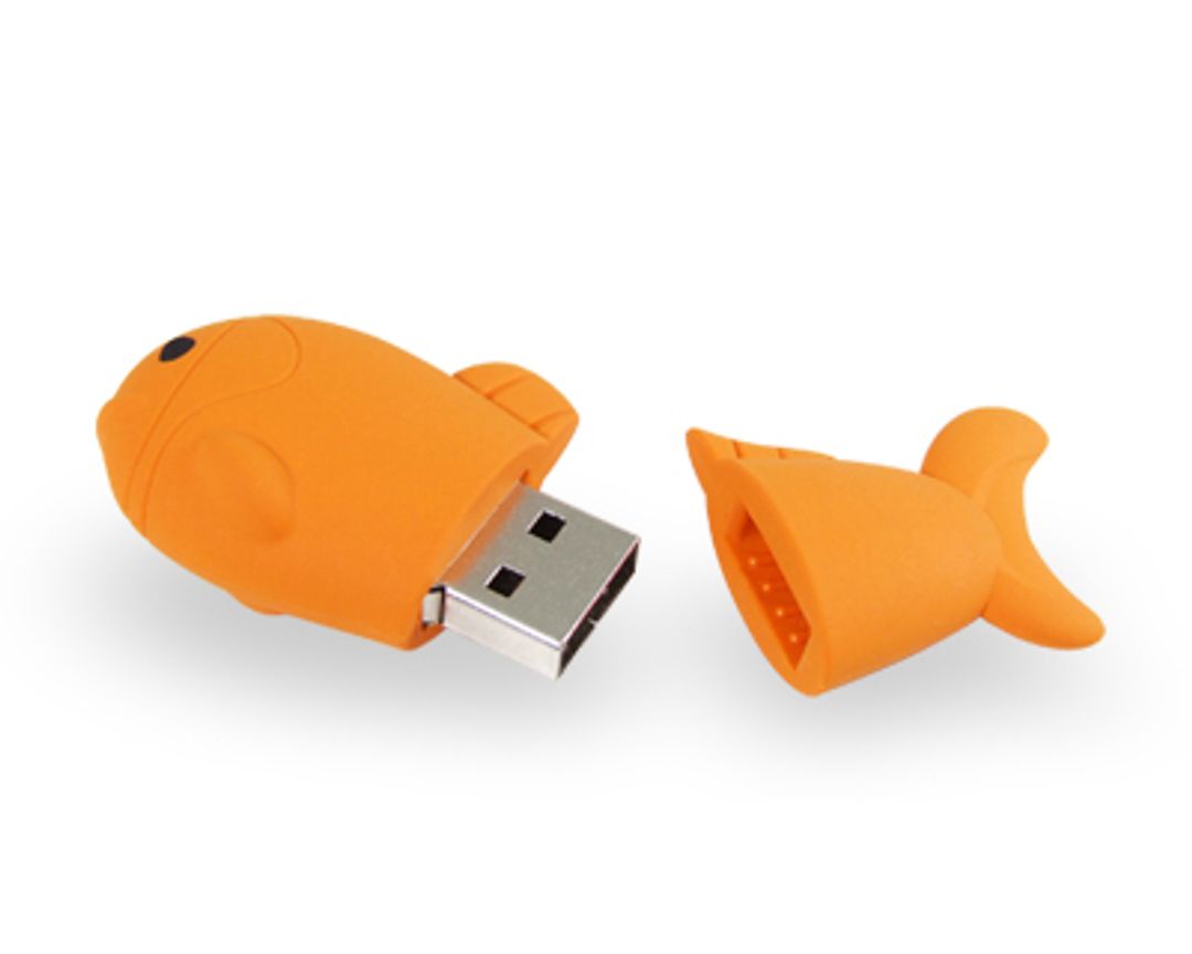 Флешка Желтая Рыбка 2 Гб Флешка Желтая Рыбка 2 Гб