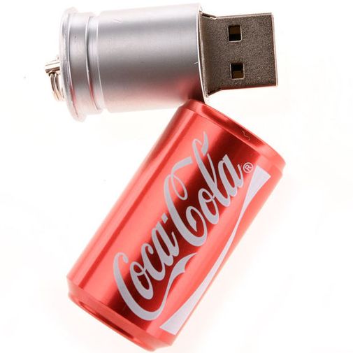 Флешка Банка Coca-Cola 16 Гб Вынута из футляра Флешка Банка Coca-Cola 16 Гб Вынута из футляра