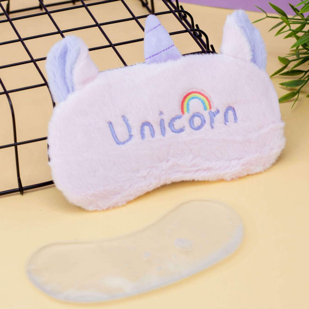 Маска для сна гелевая Unicorn Rainbow