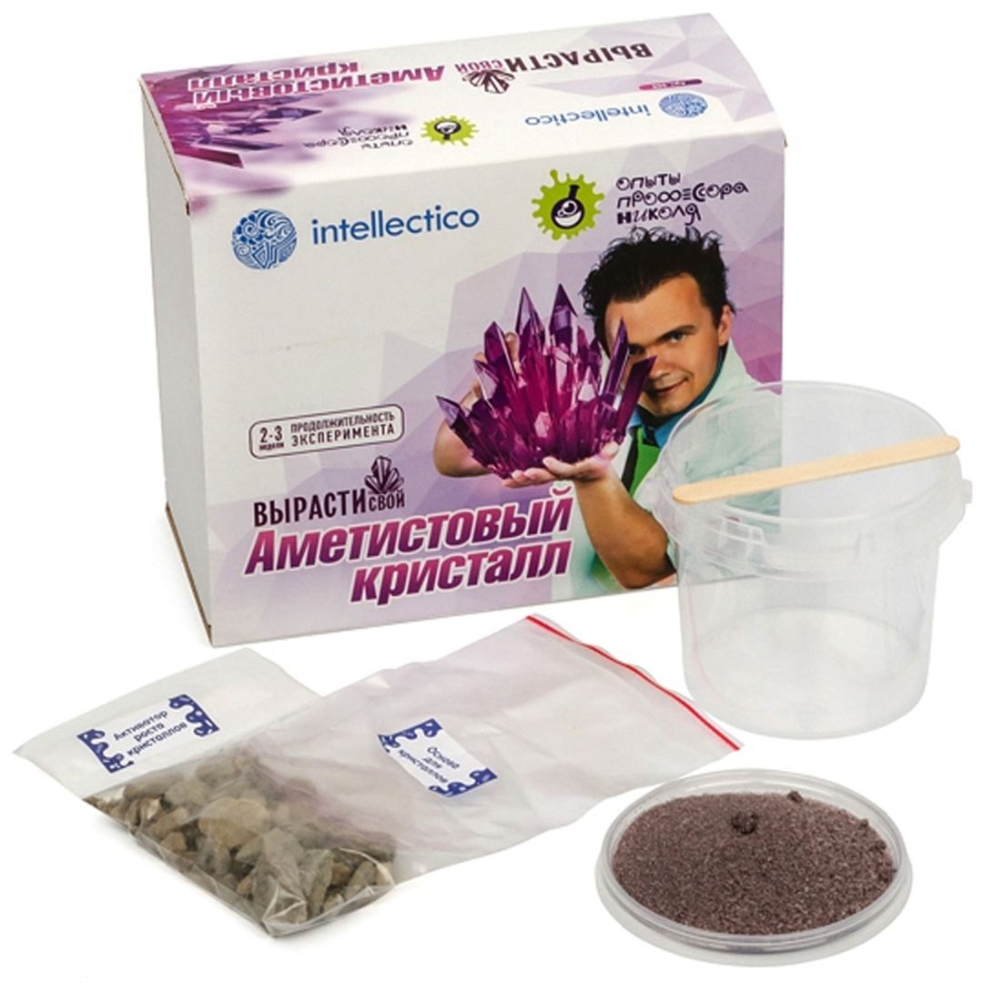 Набор для выращивания кристаллов Intellectico (Фиолетовый)