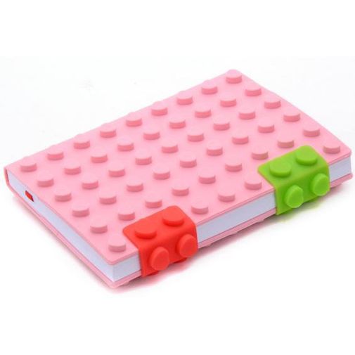 Блокнот Лего Маленький Розовый, кружочки Блокнот Лего Маленький Розовый, кружочки