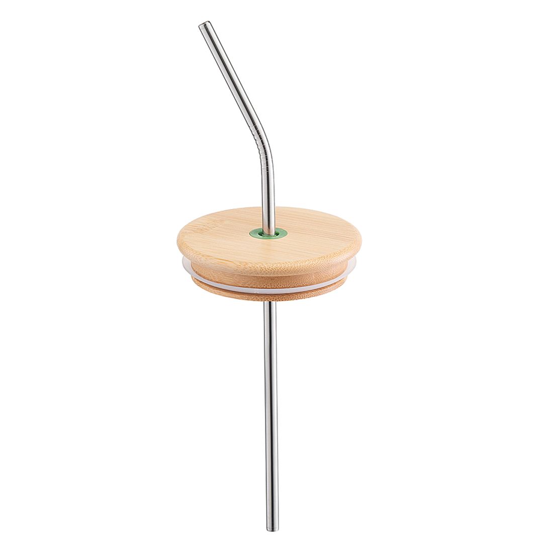 Термостакан стальной с трубочкой (520 мл)