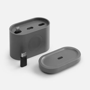 Зарядная станция с часами и подсветкой Large Charge ver.2 (серый) Зарядная станция с часами и подсветкой Large Charge ver.2 (серый)