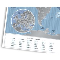 Скретч-карта мира Travel Map Weekend World (на английском)