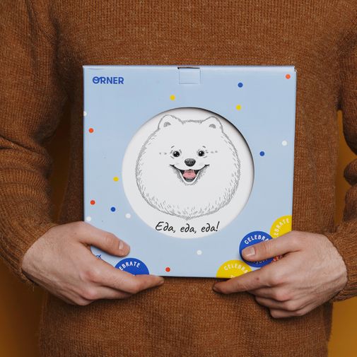 Тарелка Шпиц Еда, еда, еда! Тарелка Шпиц Еда, еда, еда!