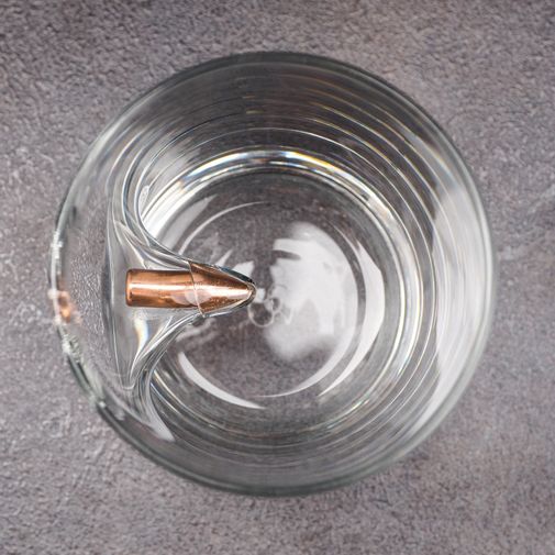 Стакан для виски с пулей