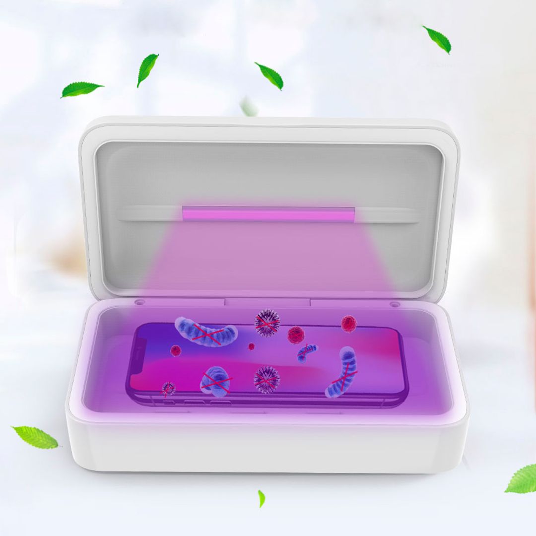 Стерилизатор для смартфона с беспроводной зарядкой UV Sterilizer
