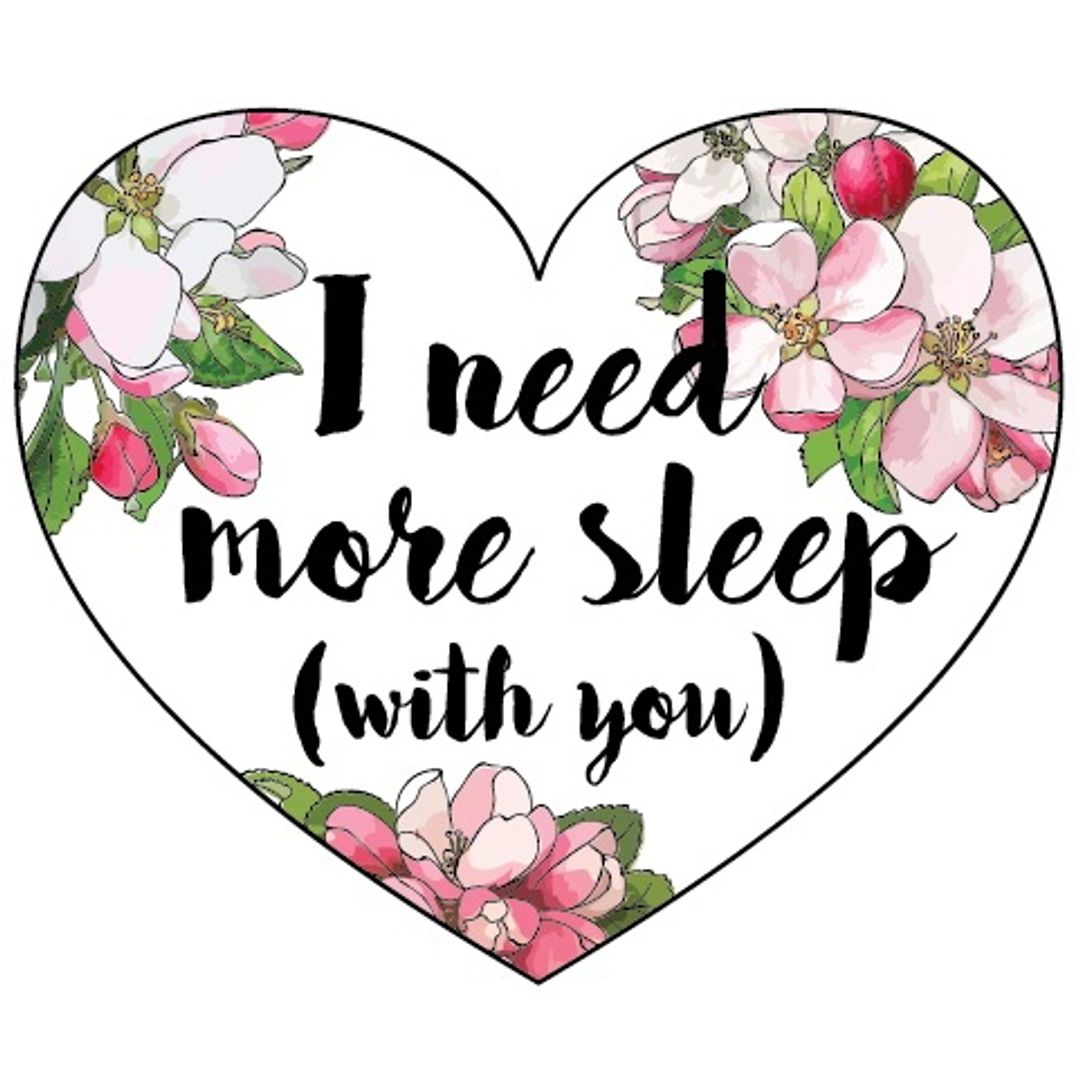 Открытка Сердечко I need more sleep (with you) Открытка Сердечко I need more sleep (with you)