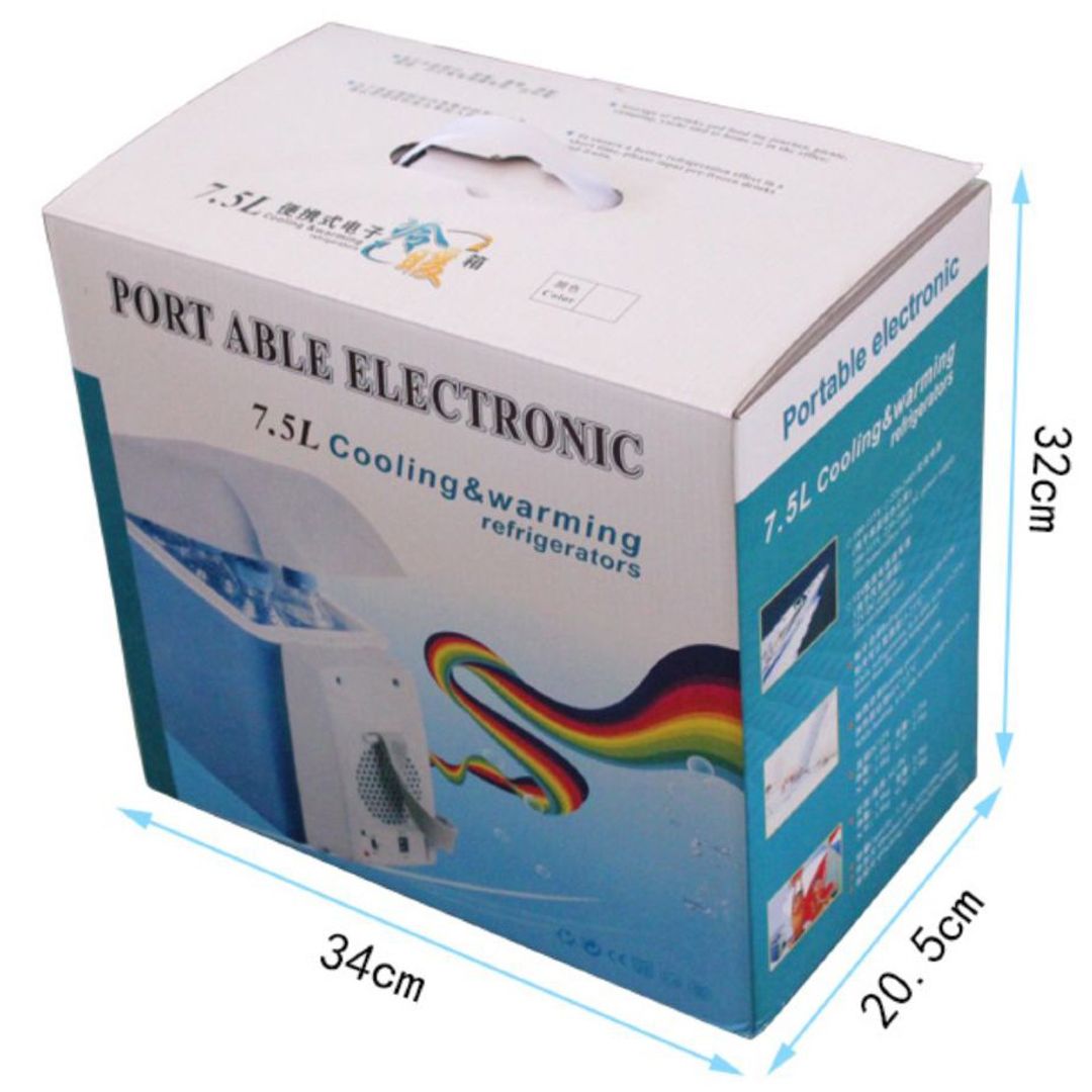 Холодильник с функцией подогрева для авто (7,5 л, 12В)