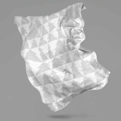 Плед Танцующий лес (Белый с серебром) Плед Танцующий лес (Белый с серебром)