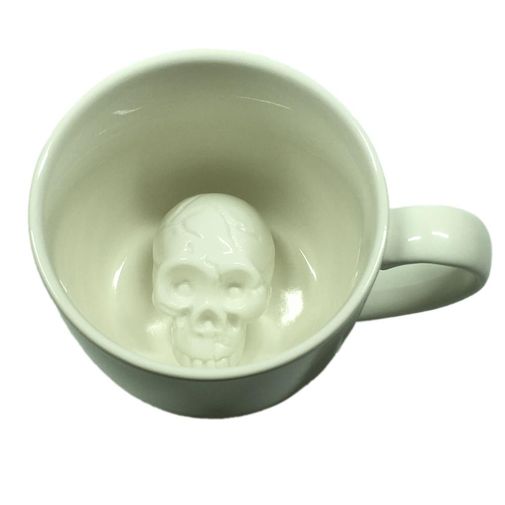 Кружка с сюрпризом на дне Череп