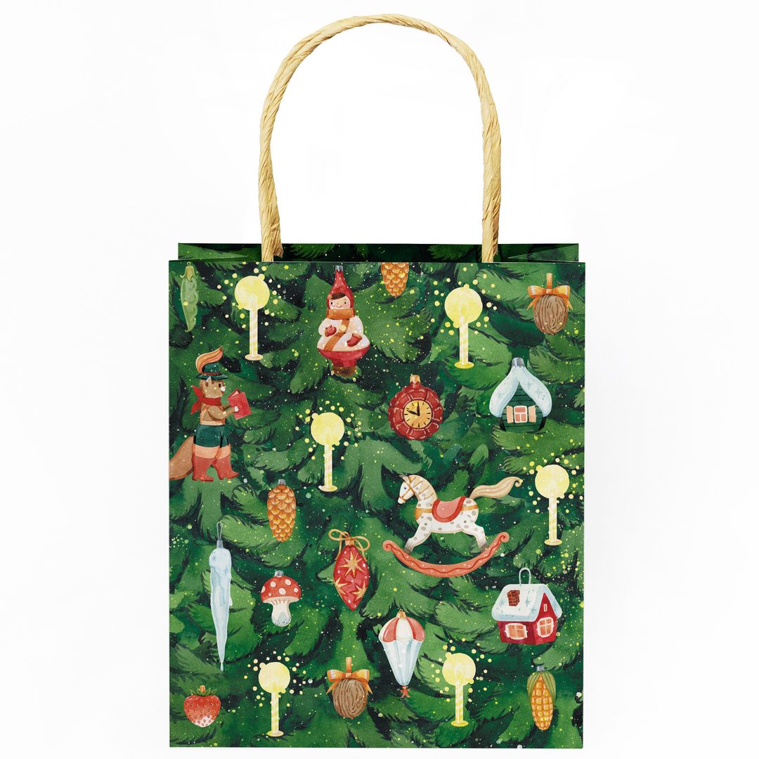 Подарочный пакет Елка (17 х 7 х 20 см) Подарочный пакет Елка (17 х 7 х 20 см)