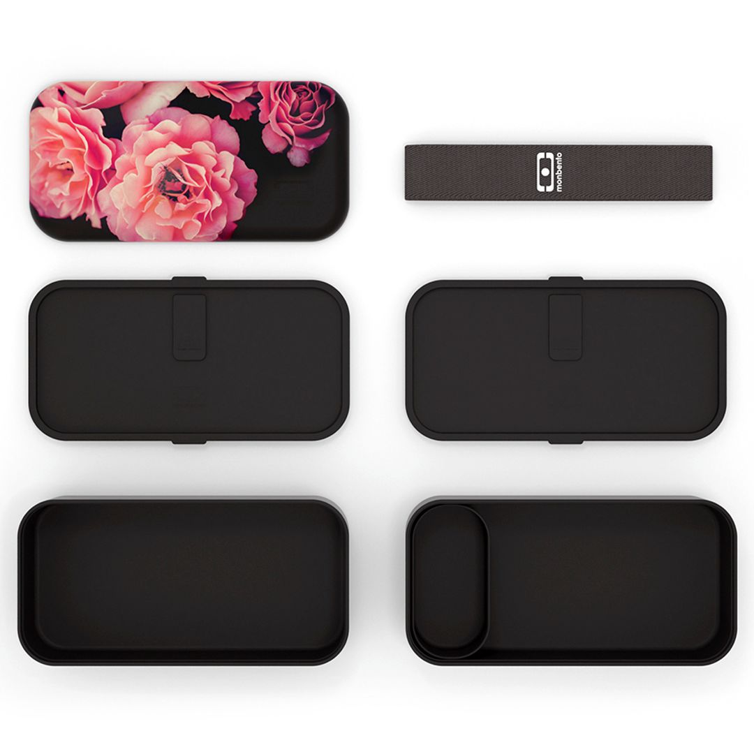 Ланч-бокс Monbento Original (Flower Mood Black)