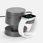 Станция беспроводной зарядки с подсветкой Lume (серый)