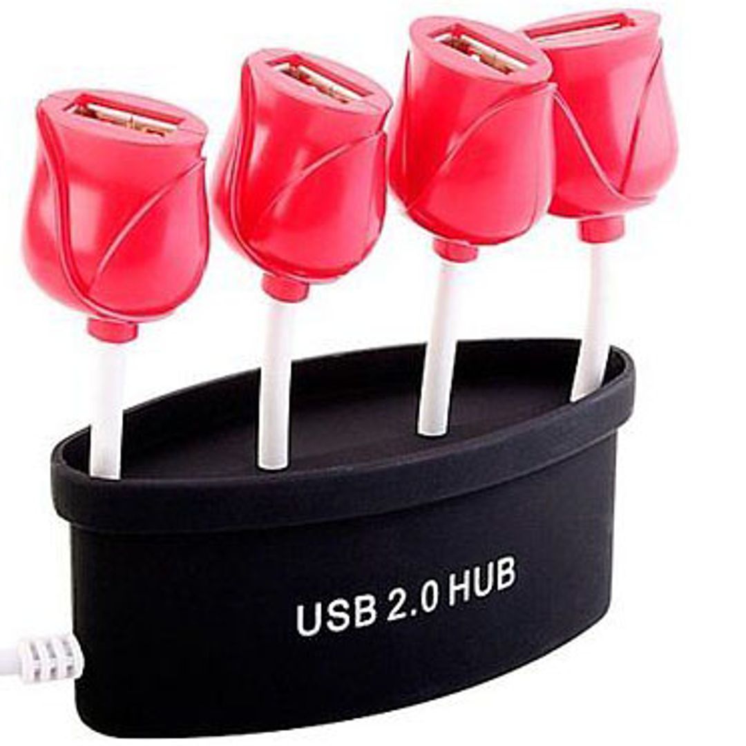 USB Хаб Букет роз (Черный) USB Хаб Букет роз (Черный)