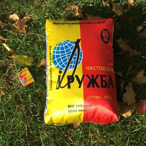 Подушка Настоящая Дружба Возьмем с собой на пикник! Подушка Настоящая Дружба Возьмем с собой на пикник!