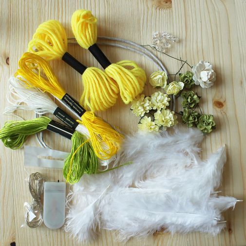 Набор для творчества Ловец снов с гирляндой Месяц