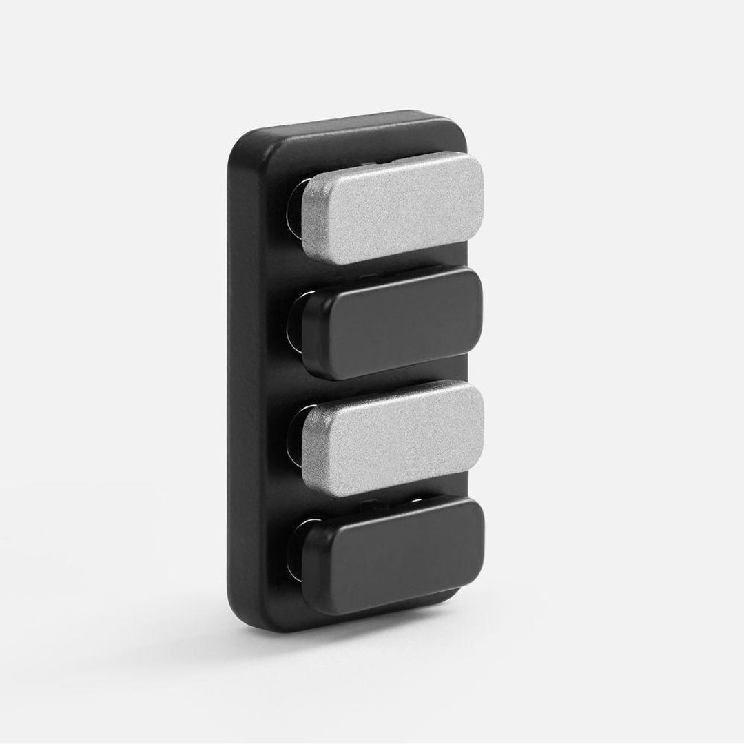 Антистресс-кликер Clacky (черный с серебристым)