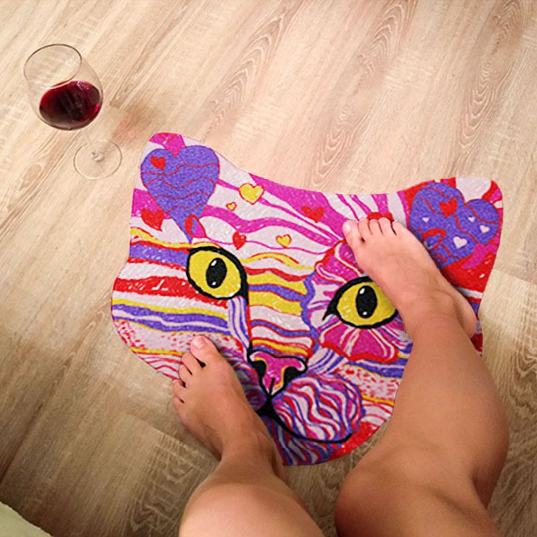 Коврик для входной двери Кот Йоко