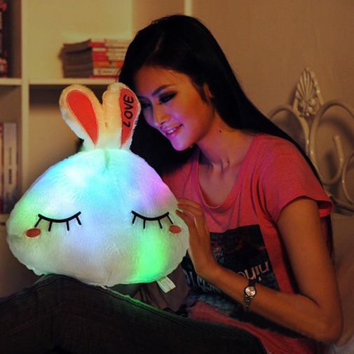 Светящаяся подушка Зайка Светящаяся подушка Зайка