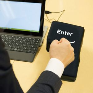 Гигантская антистресс кнопка Enter (Черный)