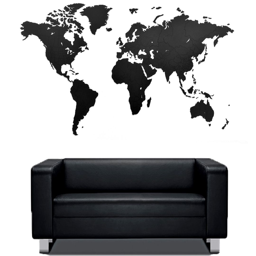 Пазл Карта мира True Puzzle Black XXL