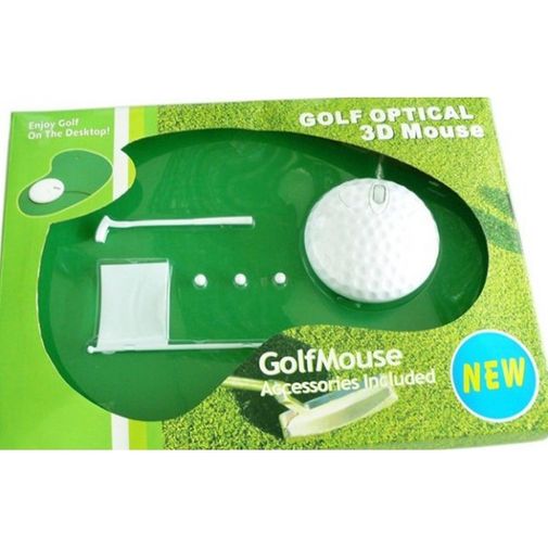 Мышь с ковриком Гольф