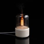 Увлажнитель-ароматизатор с подсветкой mistFlicker (молочно-белый)