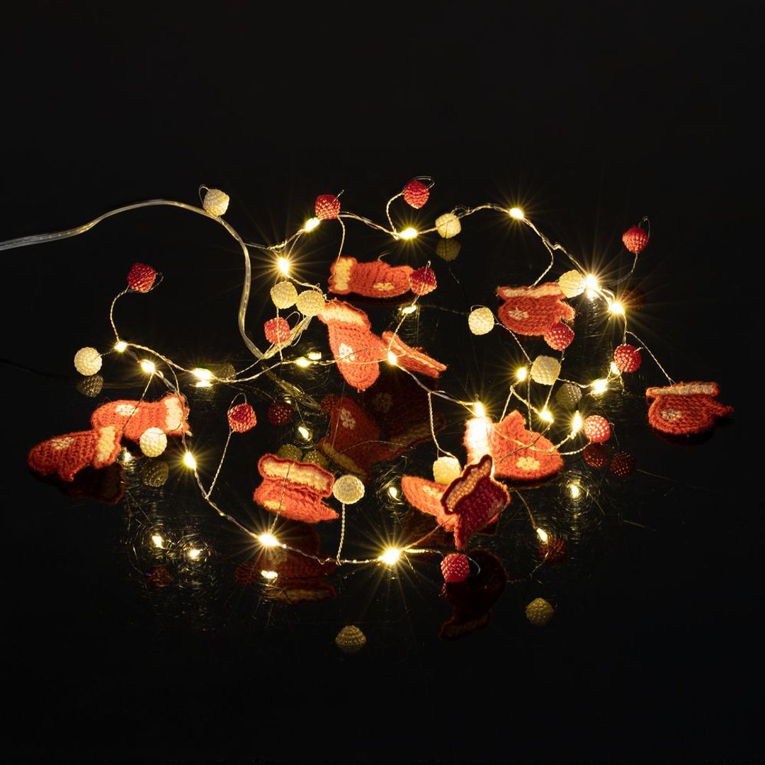 Гирлянда Merry Mittens (Красная)