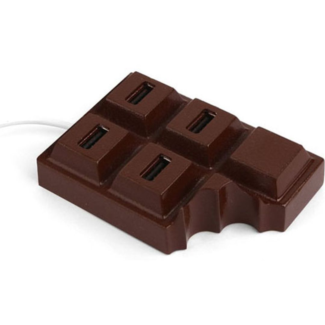 USB Хаб Шоколадка Вид сбоку
