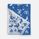 Шарф Holidale (синий с молочным) Шарф Holidale (синий с молочным)