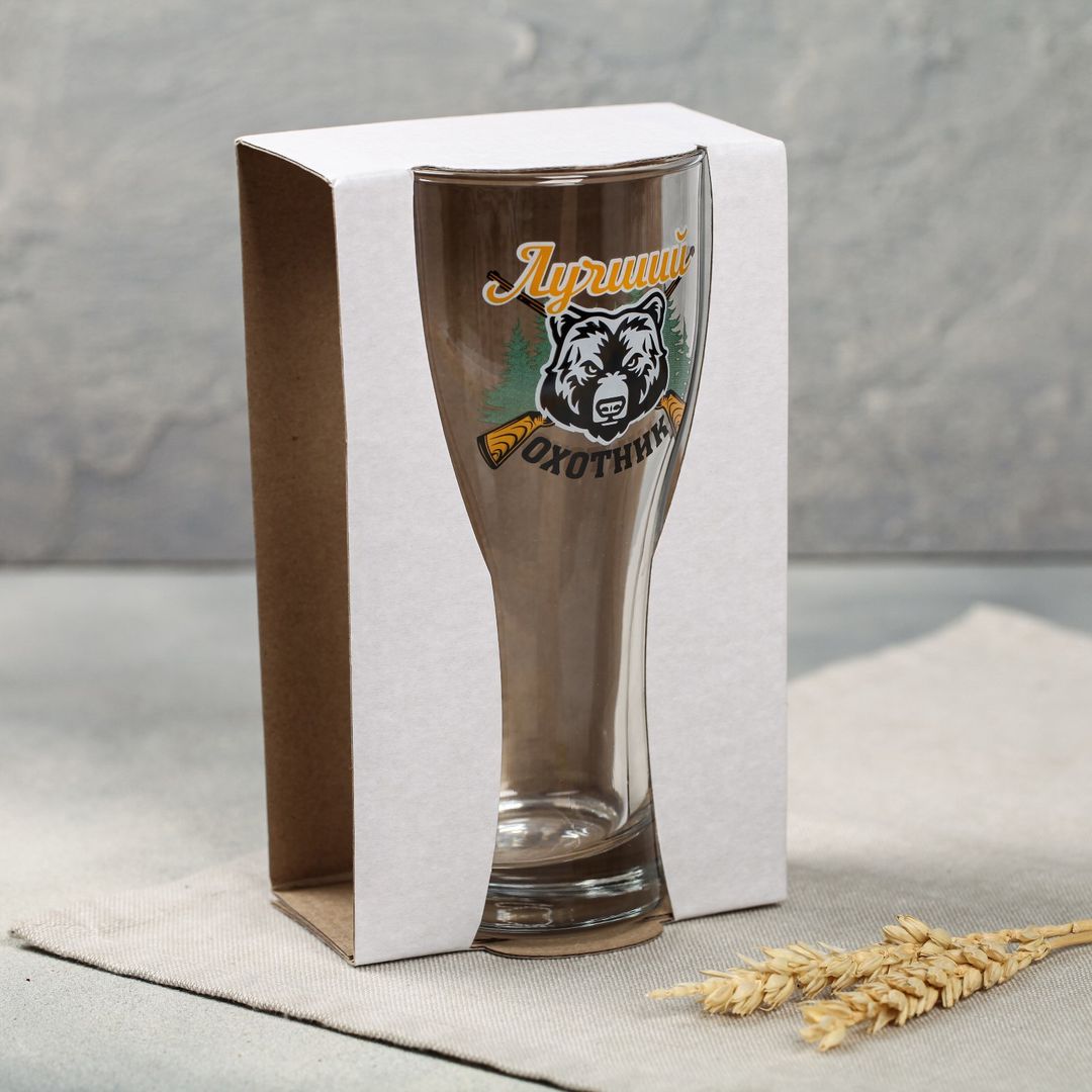 Пивной бокал Лучший охотник Пивной бокал Лучший охотник