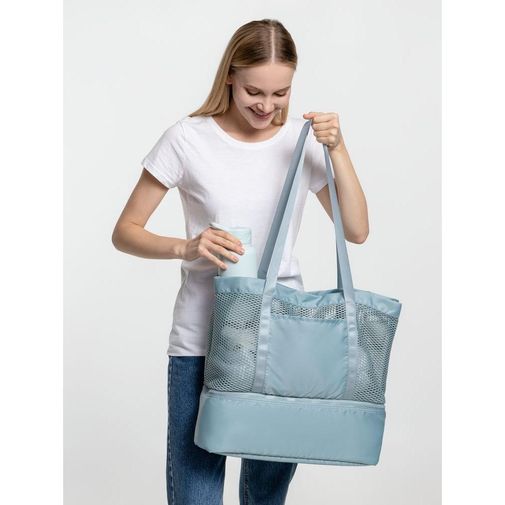 Шопер с термоотделением Verkko (Серо-голубой) Шопер с термоотделением Verkko (Серо-голубой)