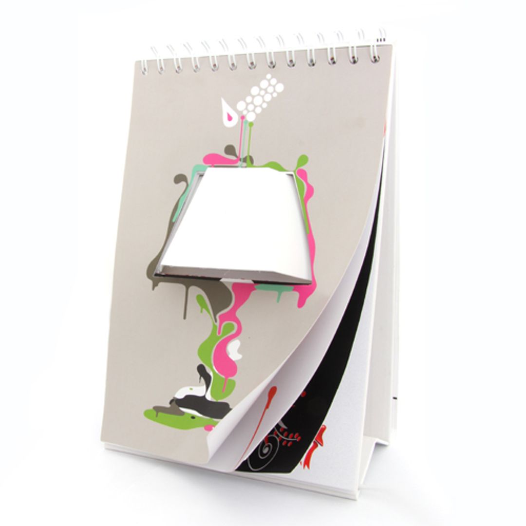 Светильник Блокнот С белым абажуром Светильник Блокнот С белым абажуром