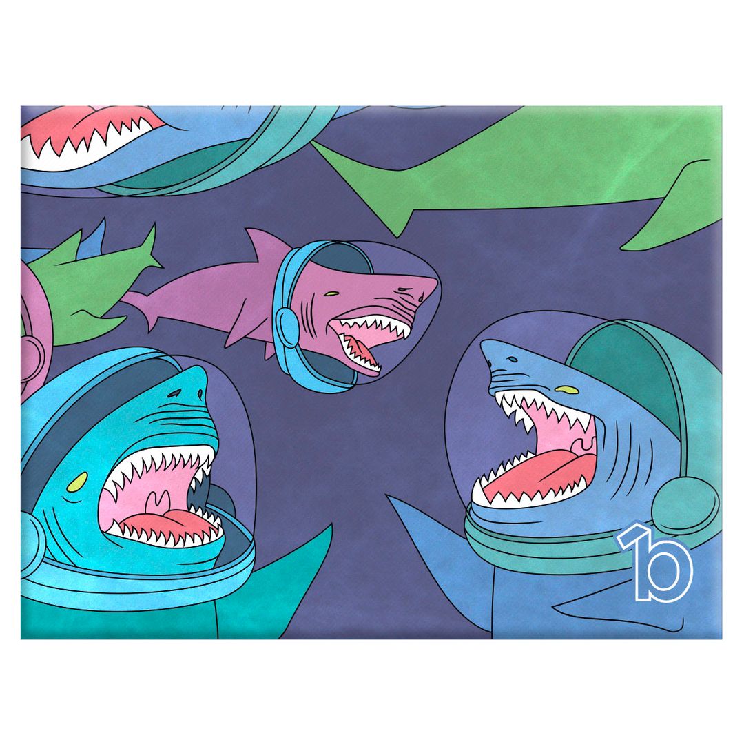 Кошелек Bumaga Space Shark