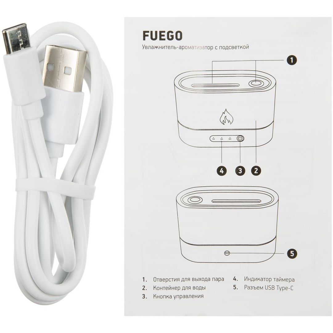 Увлажнитель-ароматизатор пламя Fuego (Черный) Увлажнитель-ароматизатор пламя Fuego (Черный)