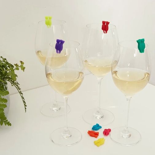 Маркеры для бокалов Rainbow cat (8 шт) Маркеры для бокалов Rainbow cat (8 шт)