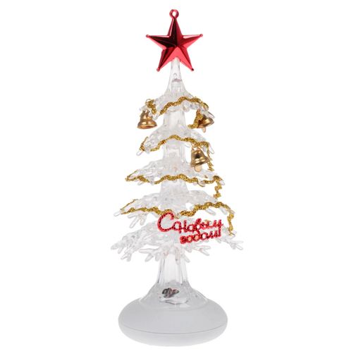 Светящаяся новогодняя елочка с музыкой (Золотистый)