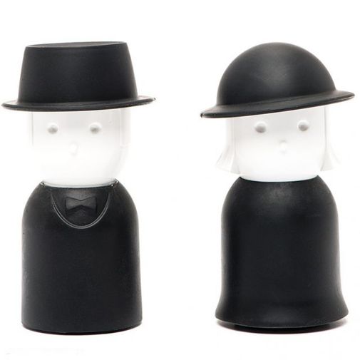 Солонка и перечница Mrs. Salt & Mr. Pepper (Черный)