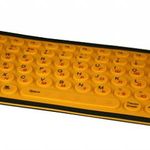 Гибкая резиновая клавиатура Желтая