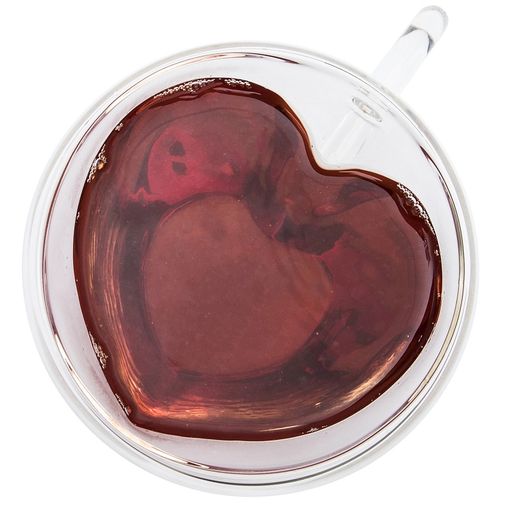 Кружка с двойным стеклом Сердце (350 мл)