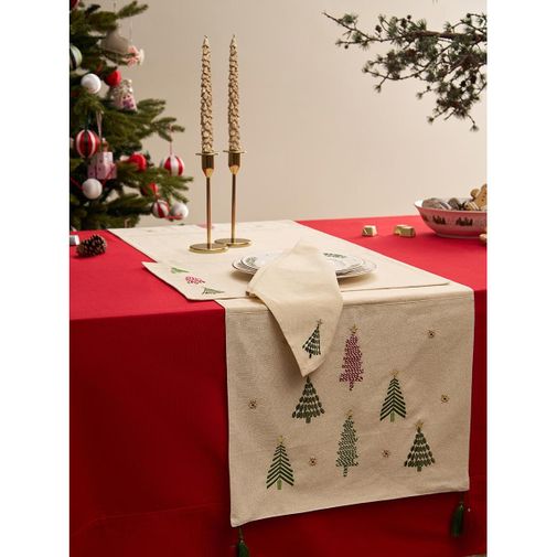 Дорожка на стол Frozen pines из коллекции New Year Essential, 45х150 см