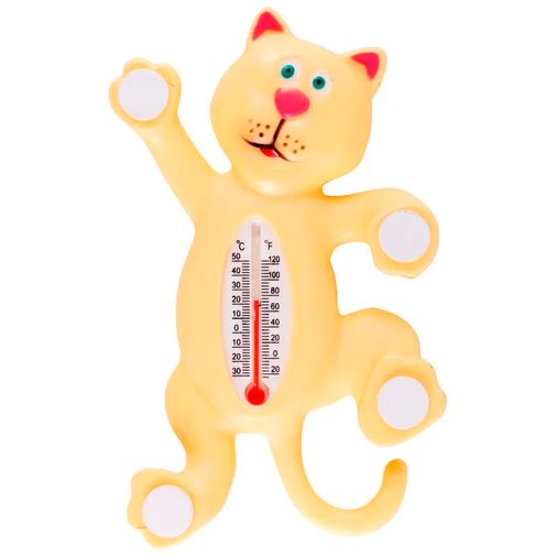 Термометр оконный на присоске Кот