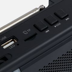 Bluetooth-колонка с радио Comradio (черный)