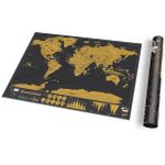 Карманная скретч-карта мира Deluxe edition (на английском)